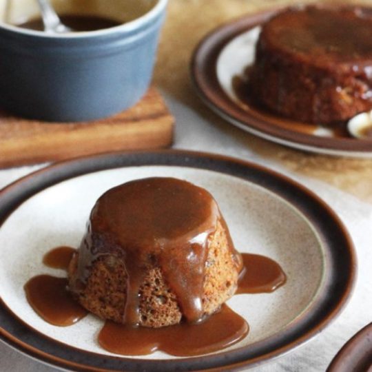 Sticky Maple Toffee Date Cakes