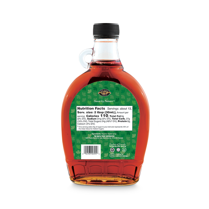 100 Pure Organic Maple Syrup, Grade A, Amber Color, Rich Taste