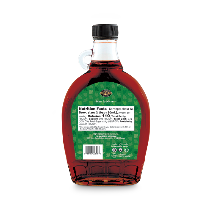 100% Pure Organic Maple Syrup, Grade A, Dark Color, Robust Taste ...