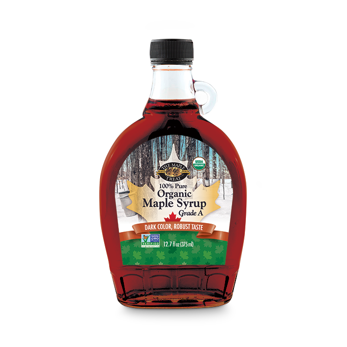 100% Pure Organic Maple Syrup, Grade A, Dark Color, Robust Taste ...