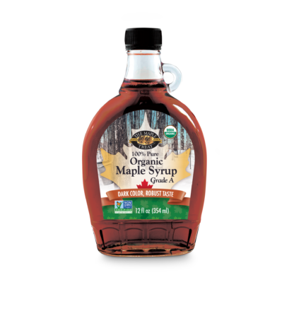 12 fl oz dark organic maple syrup
