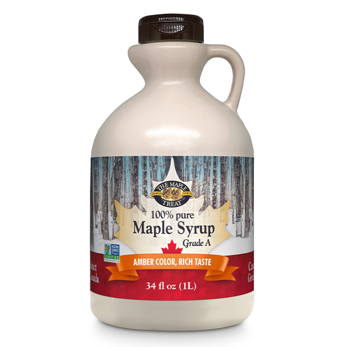 100% Pure Maple Syrup, Amber Color, Rich Taste, Plastic Jug, Classic ...